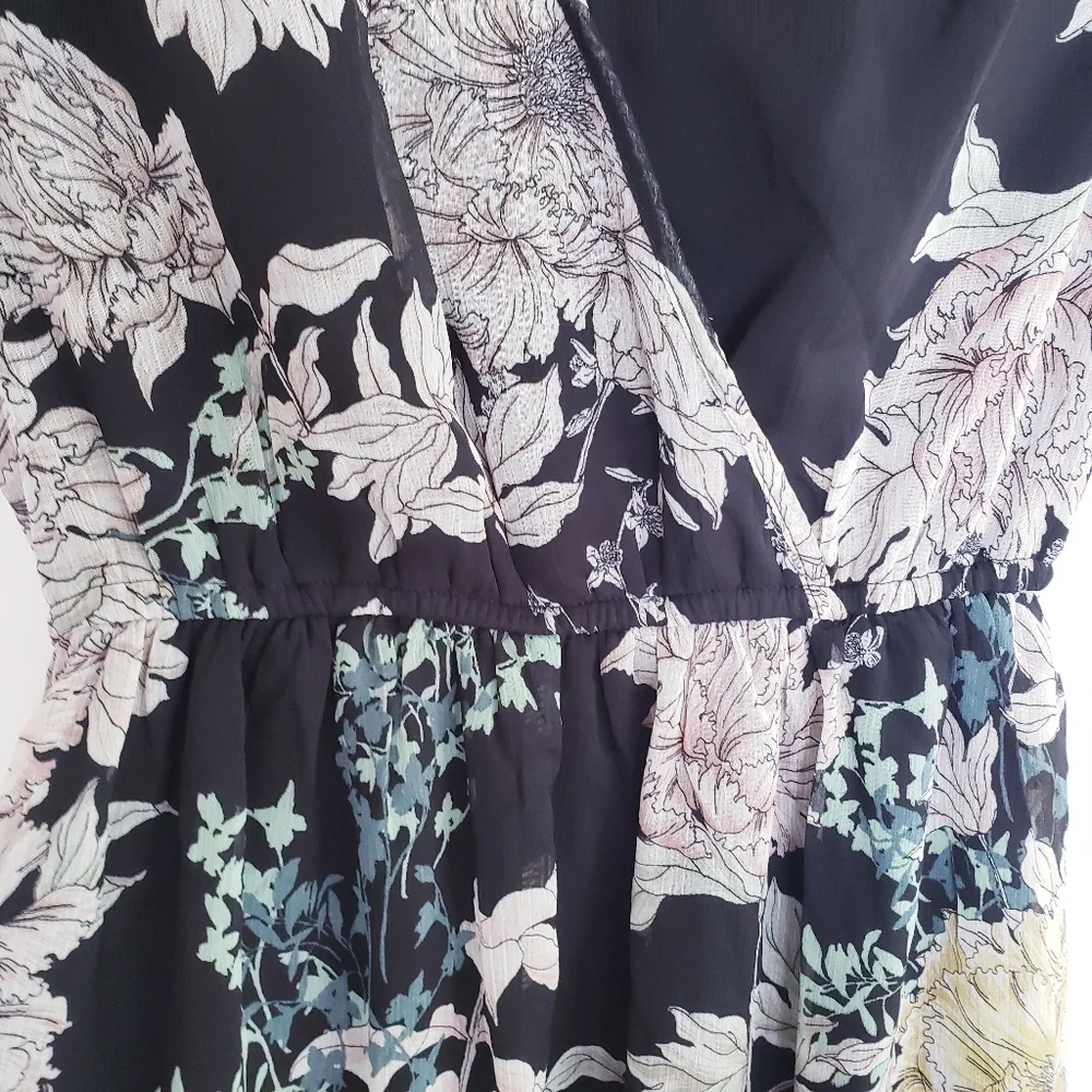 Band of Gypsies Blue Floral Dress - Picture 8 of 15